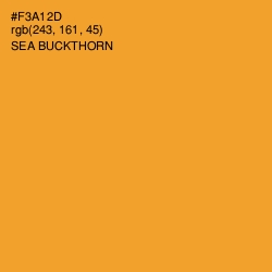 #F3A12D - Sea Buckthorn Color Image